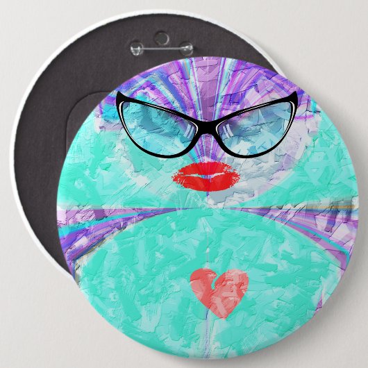 Perfektes Herz Button (Vorne & Hinten)