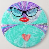 Perfektes Herz Button (Vorderseite)