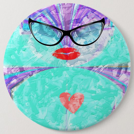 Perfektes Herz Button (Vorderseite)