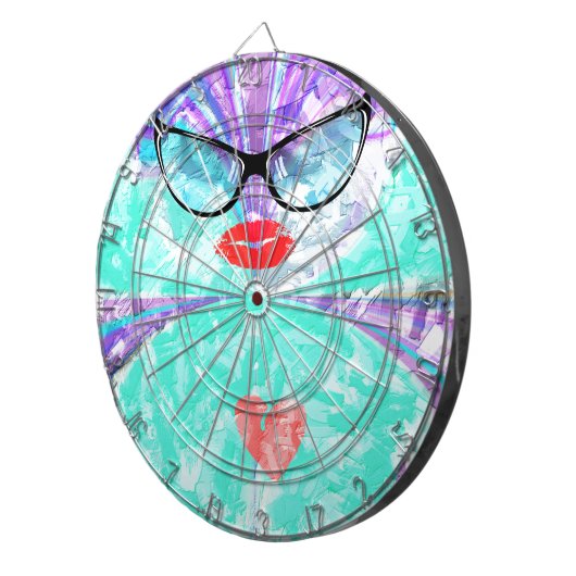 Perfektes Herz Dartscheibe (Vorderseite rechts)