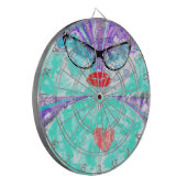 Perfektes Herz Dartscheibe (Vorderseite Links)