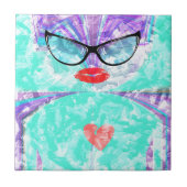 Perfektes Herz Fliese (Vorderseite)