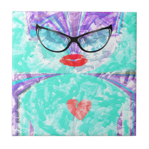 Perfektes Herz Fliese