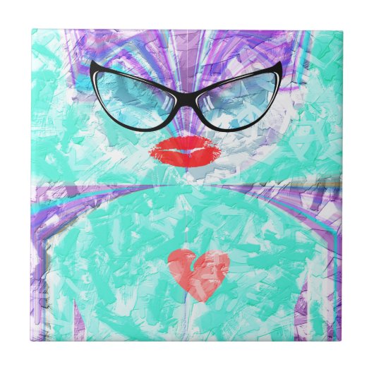 Perfektes Herz Fliese (Vorderseite)