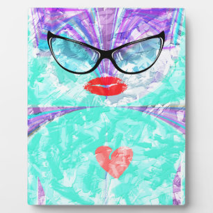 Perfektes Herz Fotoplatte