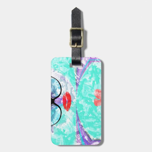 Perfektes Herz Gepäckanhänger (Vorderseite vertikal)