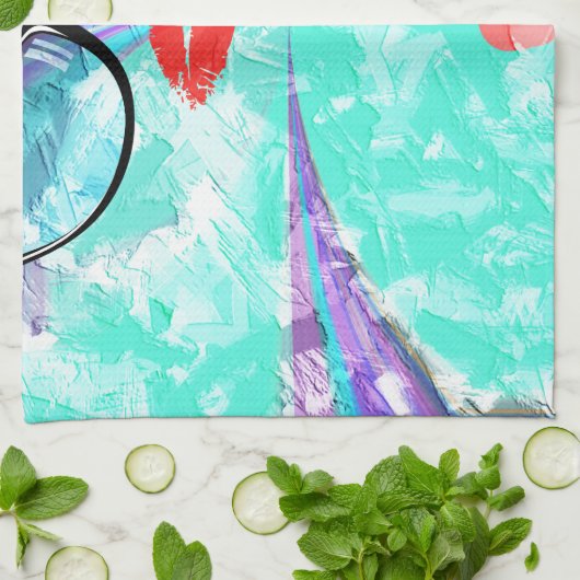 Perfektes Herz Geschirrtuch (Gefaltet)