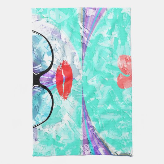 Perfektes Herz Geschirrtuch (Vertikal)