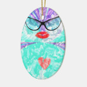 Perfektes Herz Keramik Ornament (Links)