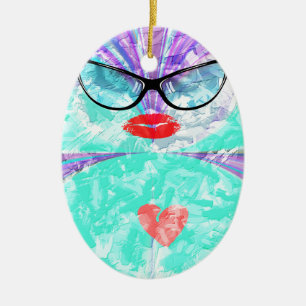 Perfektes Herz Keramik Ornament