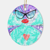 Perfektes Herz Keramik Ornament (Links)