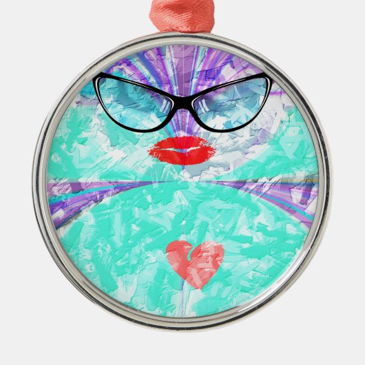 Perfektes Herz Ornament Aus Metall (Vorne)