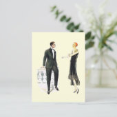 Perfektes Kleid für einen perfekten Abend Postkarte (Stehend Vorderseite)