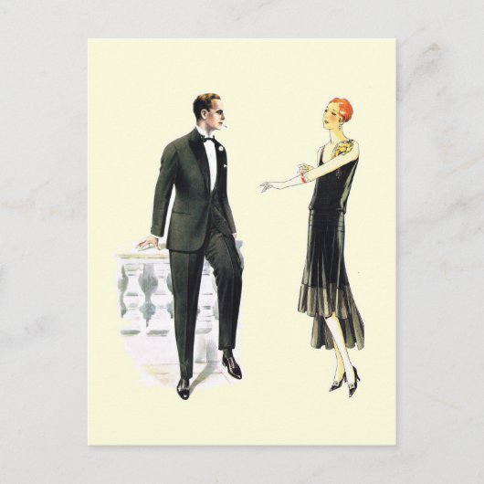 Perfektes Kleid für einen perfekten Abend Postkarte (Vorderseite)