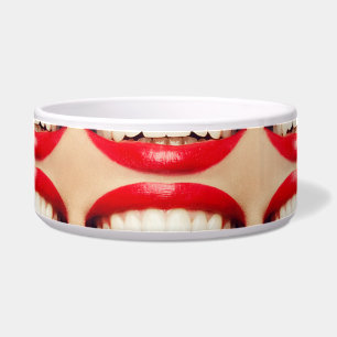 Perfektes Lächeln Femme Fatale Pop-Art Napf