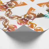 Perfektes Lady Cow Art Wrapping Paper Geschenkpapier (Ecke)