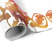 Perfektes Lady Cow Art Wrapping Paper Geschenkpapier (Rolleneckpunkt)