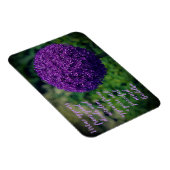 Perfektes Lila Angebot der Allium Blume Motivieren Magnet (Rechte Seite)