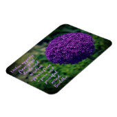 Perfektes Lila Angebot der Allium Blume Motivieren Magnet (Linke Seite)