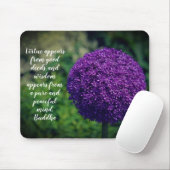 Perfektes Lila Angebot der Allium Blume Motivieren Mousepad (Mit Mouse)