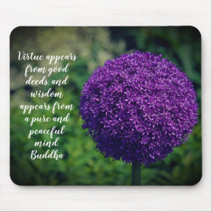 Perfektes Lila Angebot der Allium Blume Motivieren Mousepad