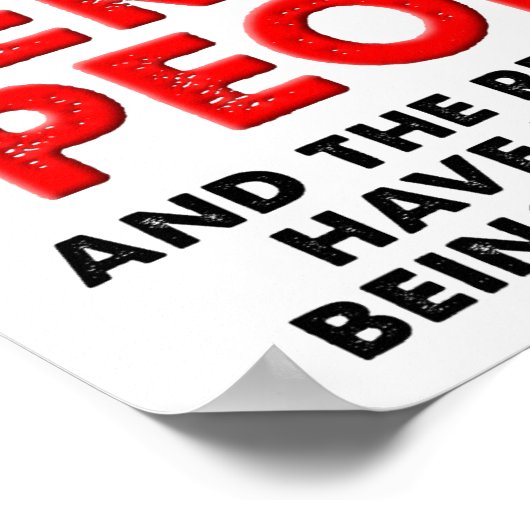 Perfektes Links Hand Funny Poster (Ecke)