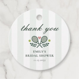 Perfektes Match Tennis Brautparty Geschenkanhänger