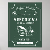 Perfektes Matcha-Grünes Willkommensschild für die  Poster (Vorne)
