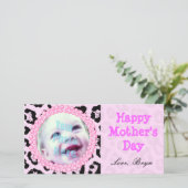 Perfektes Muttertagsgeschenk Rosa Gepard Rahmen - (Stehend Vorderseite)