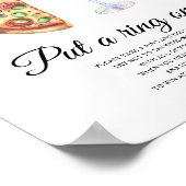 Perfektes Paar Brautparty Setzen Sie einen Ring au Poster (Ecke)