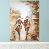 Perfektes Paar Leinwanddruck (Insitu (Holzboden))