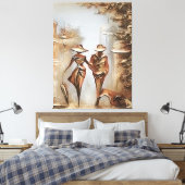 Perfektes Paar Leinwanddruck (Insitu (Schlafzimmer))