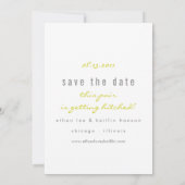 Perfektes Paar Save the Date (Rückseite)