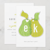 Perfektes Paar Save the Date (Vorne/Hinten)