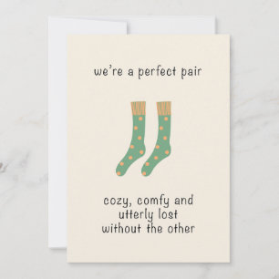 Perfektes Paar Valentinstag-Postkarte Feiertagskarte