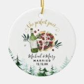 Perfektes Pair Ber und Pizza Wedding Ornament Gesc (Vorne)