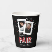 Perfektes Pair Casino Themenpaare Foto Pappbecher (Vorderseite)