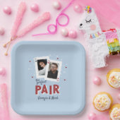 Perfektes Pair Casino Themenpaare Foto Pappteller (Party)