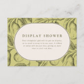 Perfektes Pair Vintag Pear Brautparty Begleitkarte (Vorderseite)