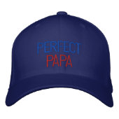 Perfektes PAPA besticktes Cap für Vater Bestickte Kappe (Vorderseite)