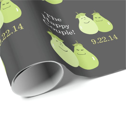 Perfektes Papier zum Hochzeitszittern Geschenkpapier (Rolleneckpunkt)