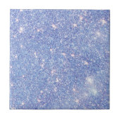 Perfektes Paradise Sky Blue Sparkle Glitzer Fliese (Vorderseite)