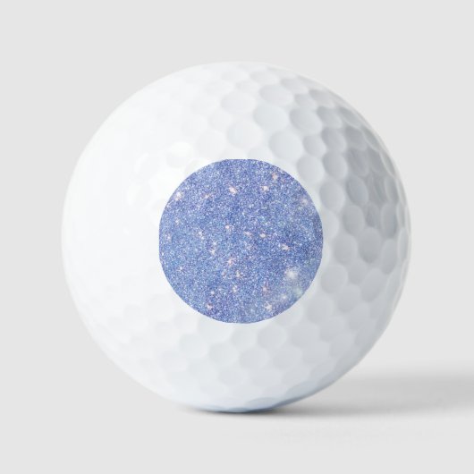 Perfektes Paradise Sky Blue Sparkle Glitzer Golfball (Vorderseite)