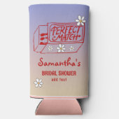 Perfektes passendes handgezeichnetes Coquette-Brau Selters Dosenkühler (Rückseite)