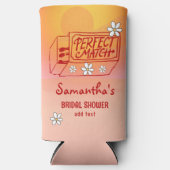 Perfektes passendes handgezeichnetes Coquette-Brau Selters Dosenkühler (Vorderseite)