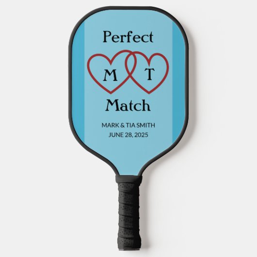 Perfektes Passwort für Monogram Blue Pickleball Pa Schläger (Vorderseite)