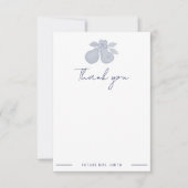 Perfektes Pear-Brautparty | Blue Dankeschön Hinwei Dankeskarte (Vorderseite)