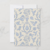 Perfektes Pear-Brautparty | Blue Dankeschön Hinwei Dankeskarte (Rückseite)