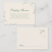 Perfektes Pear Display Dusch-Brautparty Begleitkarte (Vorne/Hinten)