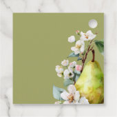 Perfektes Pear Floral Brautparty Geschenkanhänger (Rückseite)